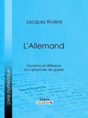 cover image of L'Allemand